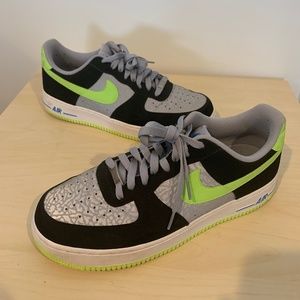 Nike Air Force 1 Low Reflect Silver Volt (488298-077) Sneakers